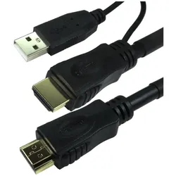 Cables Direct CDL 25m Active HDMI cable - 4K (25 m), Videokabel, Schwarz