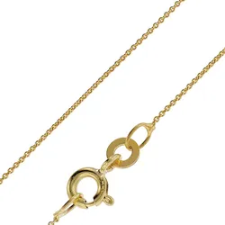 trendor 72405 Feine Ankerkette 333 Gold (8 Karat) Halskette 0,8 mm, 38 cm