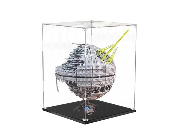 Acryl-Vitrine Box kompatibel Lego 10143 Death Star 2 Modell, Schutz, staubdichte Vitrine Geschenkmodell, transparent, kompatibel mit Lego (nur Vitrine) (3 mm)