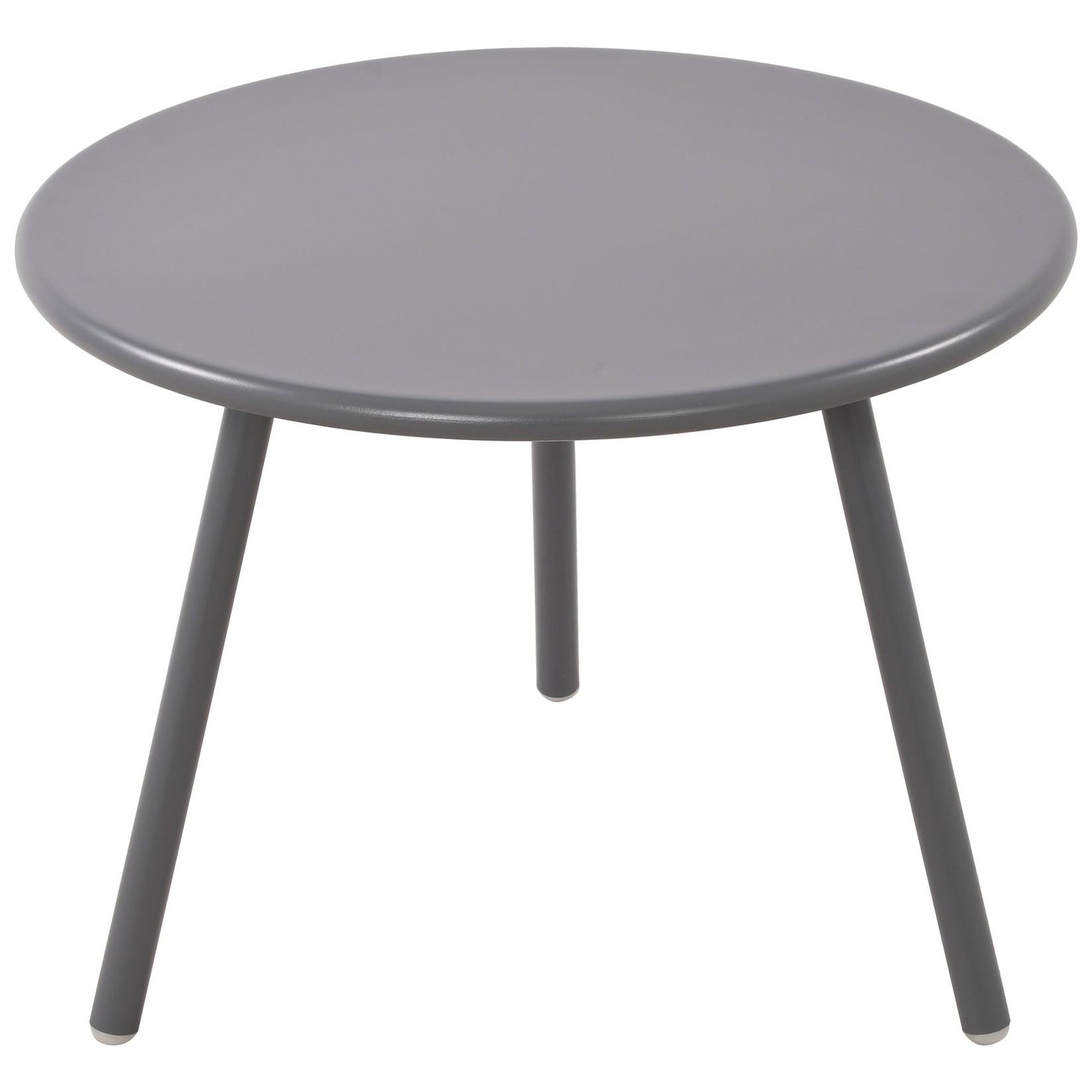CLP Couchtisch Minot I Runder Loungetisch für draußen und drinnen I Gartentisch wetterfest und UV-beständig I Outdoor Beistelltisch