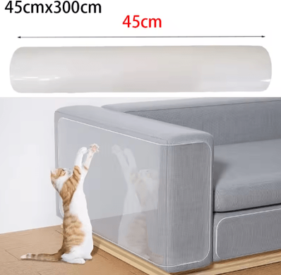 Inspire Picks ClearGuard Transparent Cat Scratch Furniture Protector Pads 45cmx300cm