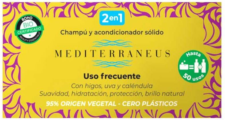 Mediterraneus Solid Shampoo and Conditioner Frequent Use 50 gr