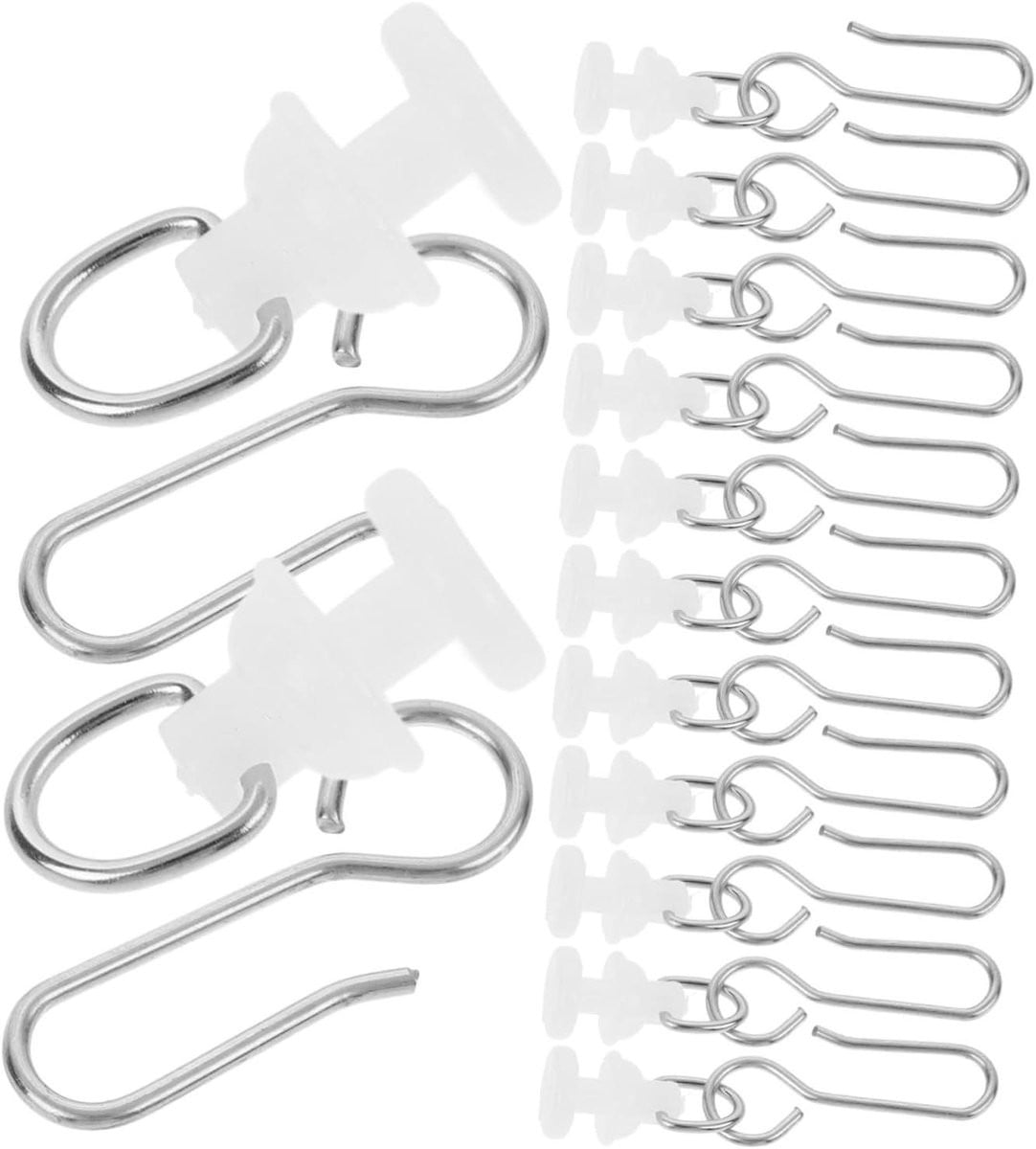 Gordijnhaakjes Glijders - 25 stuks - Veelkleurig - Gordijn Accessoires