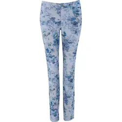Alberto Hose Jana-WR Flowers, weiss/blau