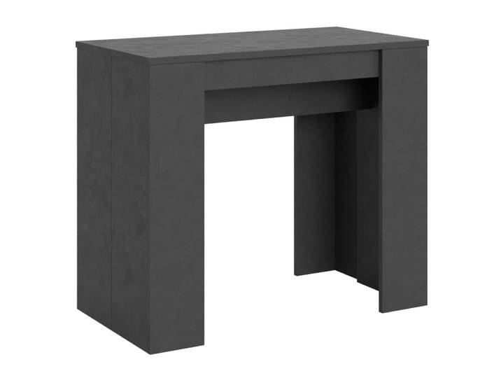Console extensible 90x48/204 cm effet bois anthracite