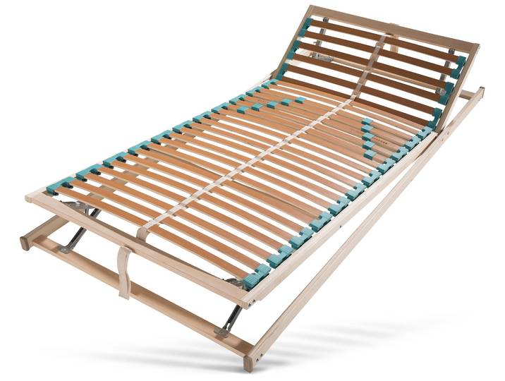 Lattenrost BECO Sanalux KF , weiss (weiß), B:90cm H:7,5cm L:200cm, Lattenroste, Lattenrost, Lattenrost in verschiedenen Grössen, höhenverstellbarer Lattenrost