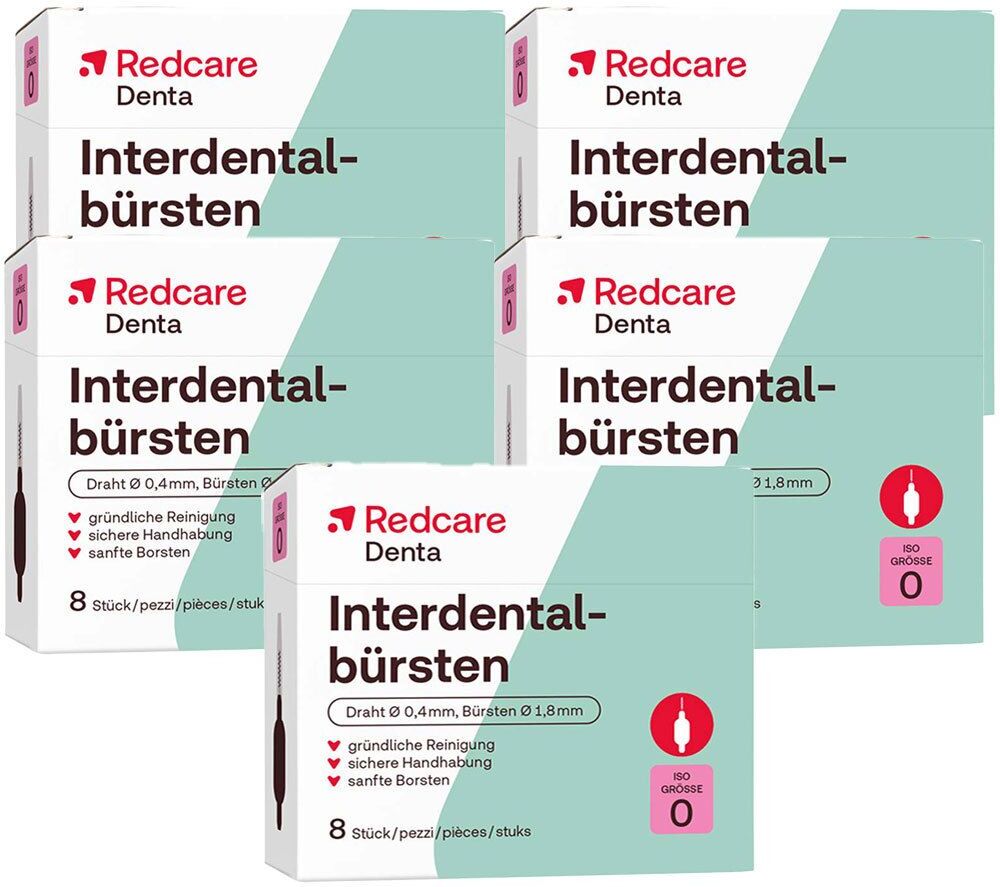 Redcare von Shop Apotheke Redcare Interdentalbürsten Fünferpack 5x8 St Zahnbürste