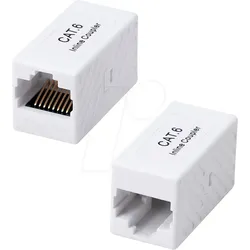 LOGILINK NP0103 - Patchkabelverbinder Cat.6 RJ45 Buchse, Mini, ungeschirmt