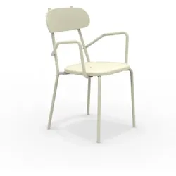 Stapelbarer Outdoorsessel Fox perlweiß BS