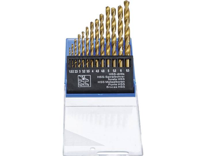 BGS - Boorset - Metaal - HSS Drill Set 1.5mm - 6.5mm titanium coated 13 stuks - BGS813
