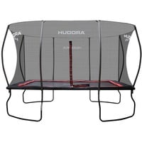 4Square Trampolin 244x366, Fitnessgerät schwarz/rot