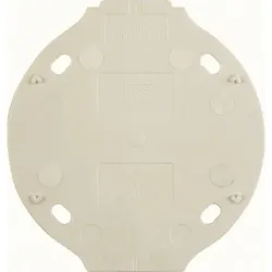 Hager Selbstverlöschende Bodenplatte 1fach Serie 1930 polarweiß matt