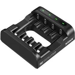Xtar Akku-Ladegerät für AAA/AA: Li-Ion/NiMH, 4 Schacht Universal Charger (Ladegerät ohne Akku), Akku Ladegerät