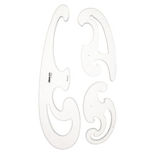 Aristo Burmester AR5040, Kurvenlineale, Formen A, B, C, 3-teilig