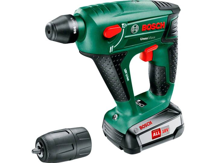 Akku-Bohrhammer UNEO Maxx, 1 x Akku PBA 18V 2.5Ah im Koffer