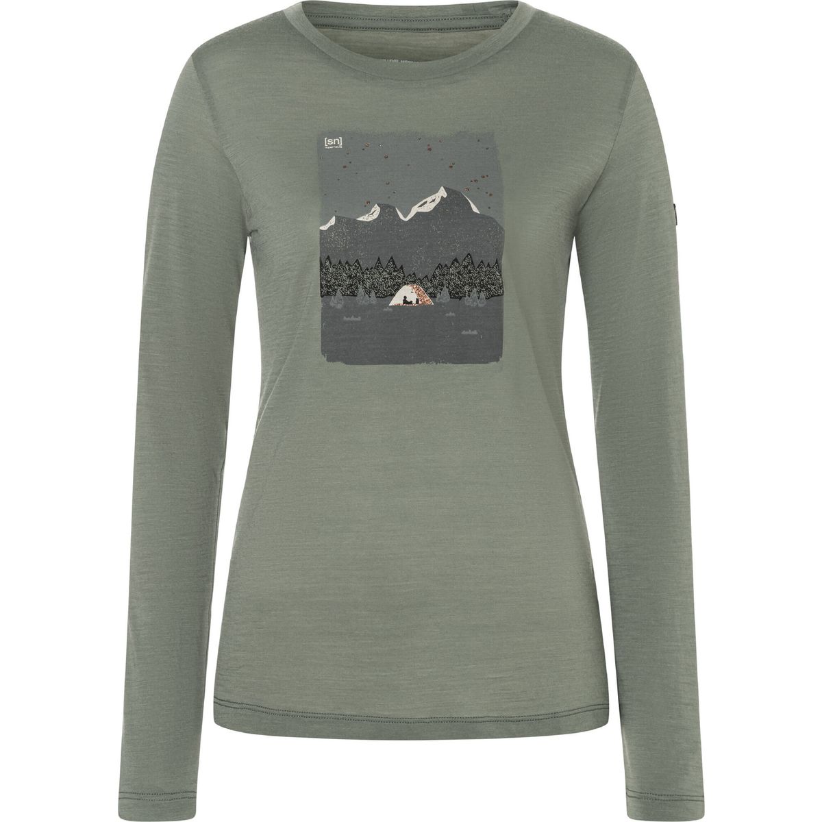 Super.Natural W Outdoor Night LS eucalyptus/copper/various (47K) M SNWP0412047KM