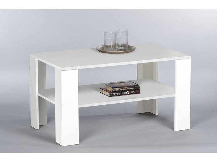 Couchtisch STOLKOM Joker , weiß (weiß dekor, weiß dekor, weiß dekor), H:54cm, Tische, Couchtisch, Klassischer Wohnzimmertisch-Beistelltisch