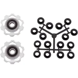 CONTEC Schaltrollen-Set Scroll 10 Zähne silber,schwarz