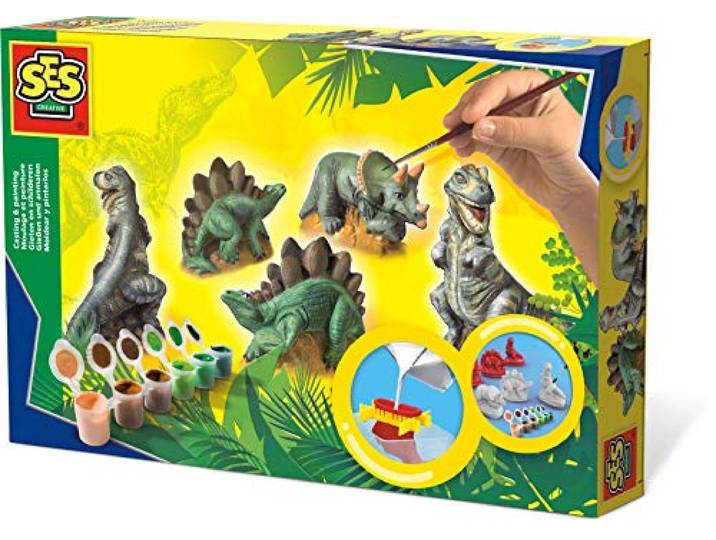 SES Creative Gieten En Schilderen - Dino'S
