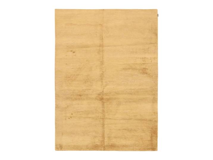 moderner Orientteppich Anna Perenna, Edition, gelb, Seide/Schurwolle/