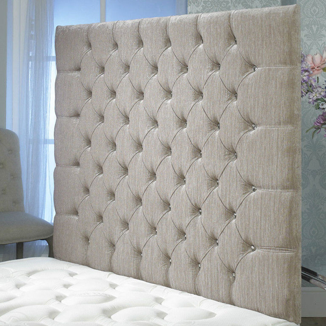Rosdorf Park Shaw Upholstered Chenille Headboard Mink Single (3')