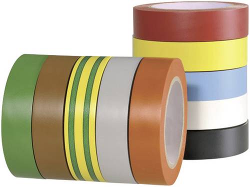 Isolierband HelaTape Flex 15 Rot, Grau, Gelb, Grün, Blau, Orange, Weiß, Braun, Schwarz