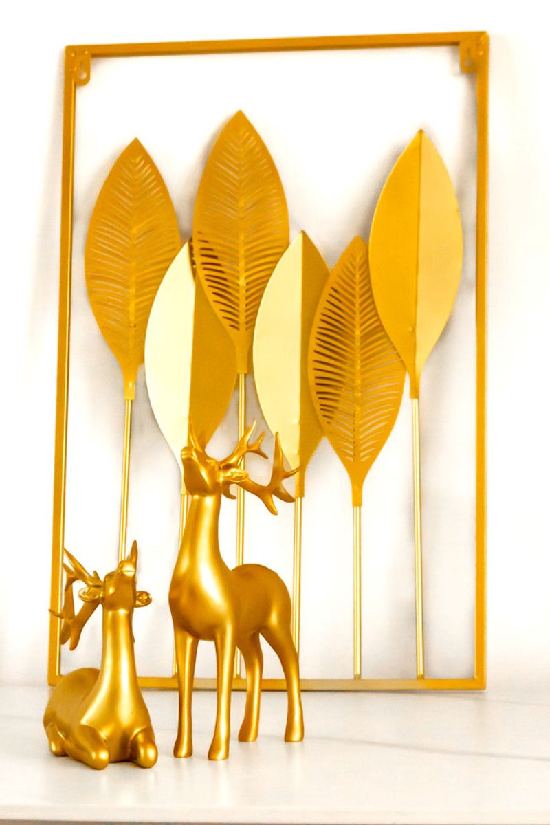 VL Home Nordic Wanddecoratie van Metaal met IJzeren Blad