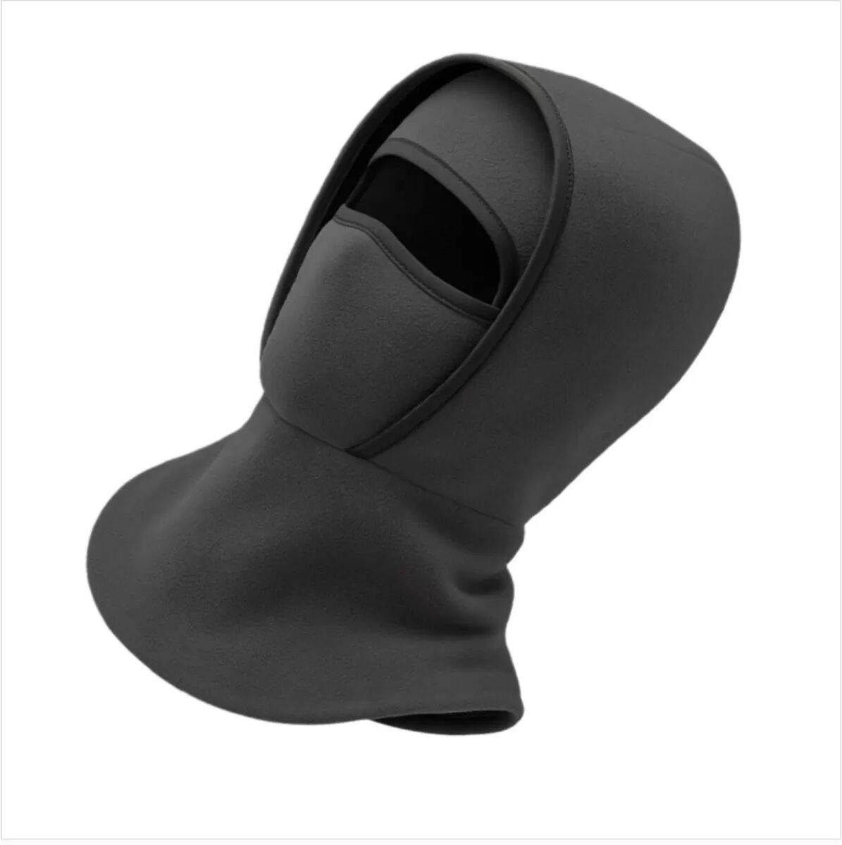 INF 4-in-1 Fleece Winter Warme Gesichtsmaske, Winddichte Thermische Sturmhaube Grau