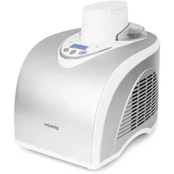 H.Koenig professionelle Eismaschine HF180 - Elektrisch - 1 L - 135 W - Kühlfunktion - Schnelle Zubereitung - Eis, Frozen Joghurt und Sorbet