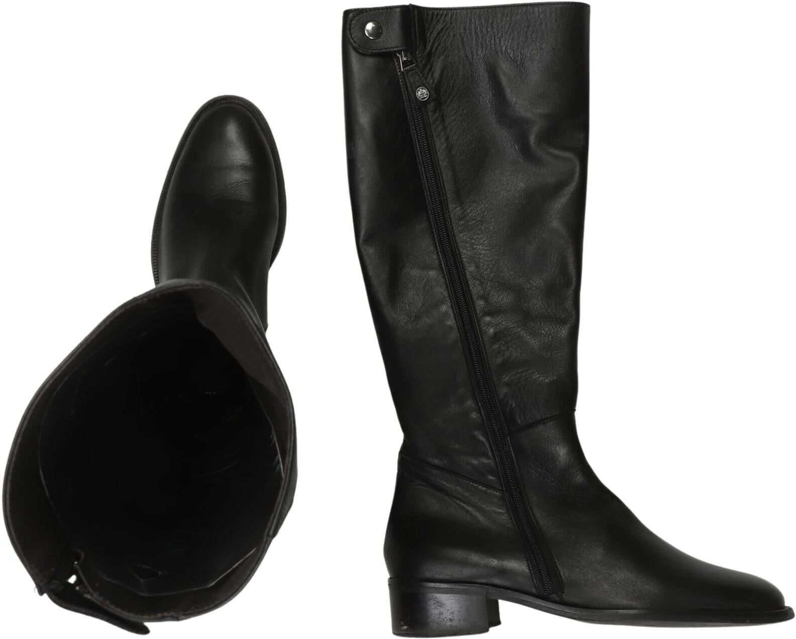 Otto Kern Damen Stiefel, Schwarz, Gr. EU 39, Leder - Second Hand