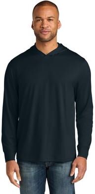 CornerStone CS440LSH Workwear Pro Long Sleeve Hooded Top in Navy Blue size 4XL   Polyester