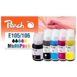 Peach Spar Pack Tintenpatronen kompatibel zu Epson No. 105, No. 106