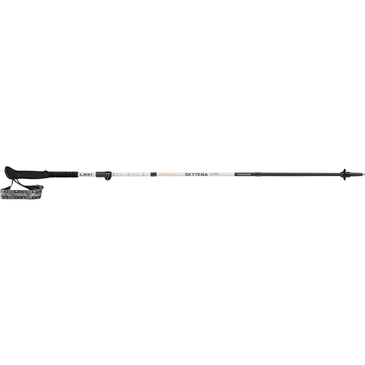 LEKI Skytera FX Carbon SL white-black-orange 110 - 130 cm 65520661