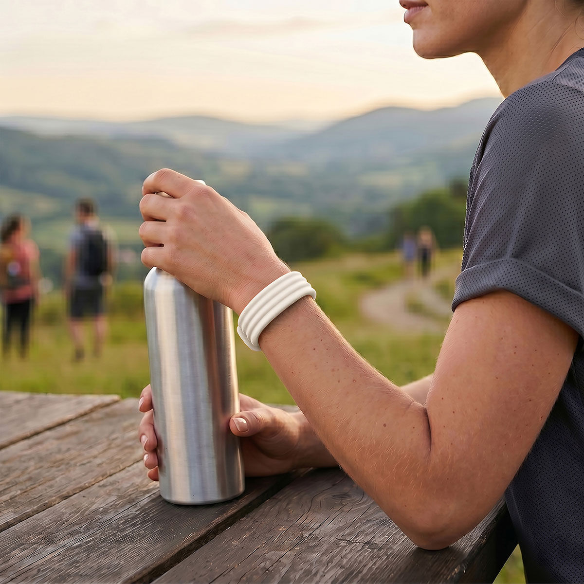 Tiera Fitbit Air silikonarmband ljus