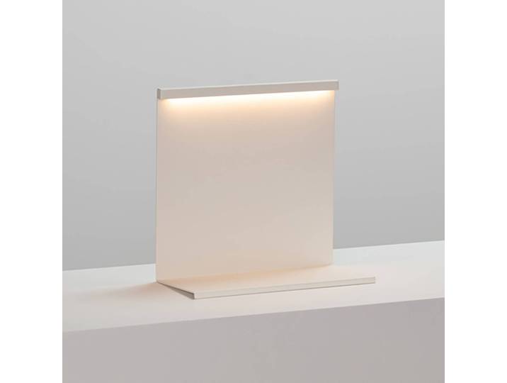 HAY Designer Tischlampe LBM, dimmbar, weiß / opal, für Wohn- / Esszimmer, Metall, Design