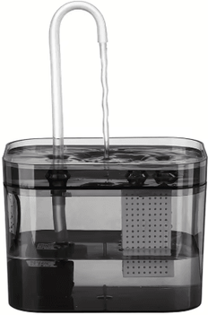 Inspire Picks Premium Ultra Quiet USB Cat Water Fountain Automatic Recirculating Pet Drinker transparent usb 1.5l
