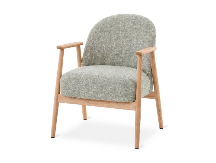 Tchibo - Sessel mit Holzgestell - 64x70x81cm - olivgrün -