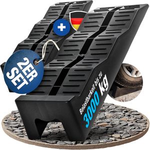 NTG Auffahrkeile ABT.8056, für Anhänger und Wohnmobil, bis 3 Tonnen, 3-stufige Nivellierung 4 bis 10 cm, 2 Stück