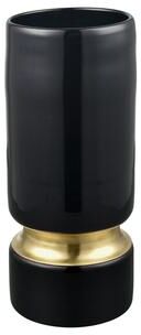 Atlas Lighting and Home Atlas Brooke Opaque Black Glass Cylindrical Vase