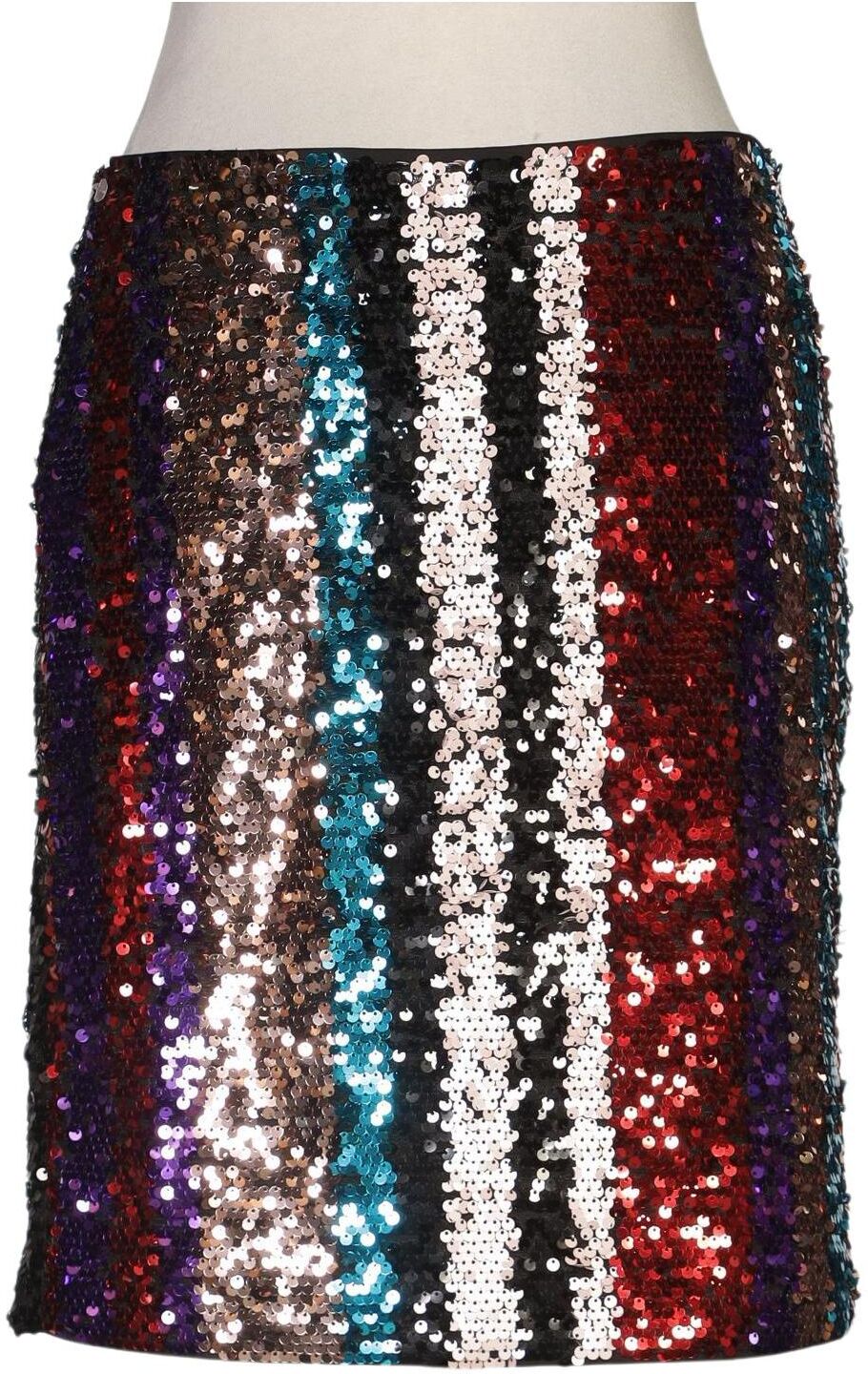 AX Armani Exchange Damen Rock, Mehrfarbig, Gr. EU 34 (IT 40), Synthetik - Second Hand