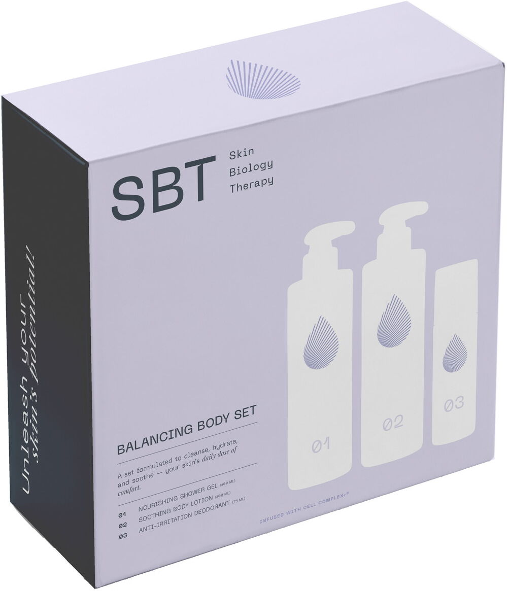 875ml SBT Balancing Body Set (Showergel 400ml + Bodylotion 400 + Deodorant 75ml)