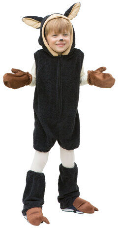 buttinette Kinder-Overall "Schaf", schwarz