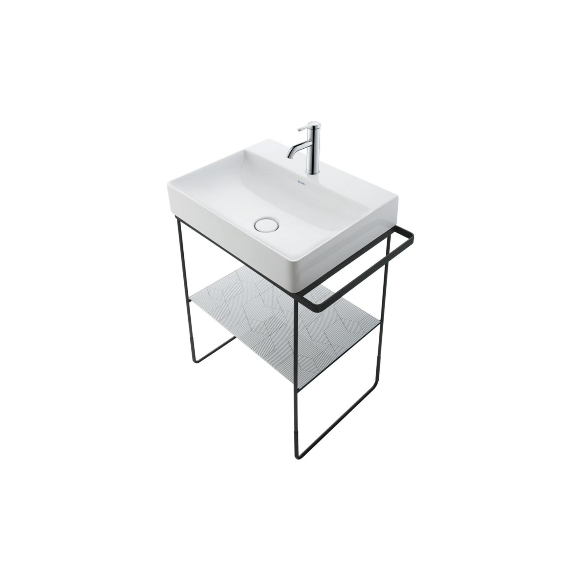 Duravit Möbelwaschtisch DuraSquare 50x47cm, o. ÜL, m HLB, 1 Hahnloch, weiß (2353500041)