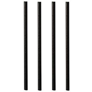 PAPSTAR 500 Cocktail-Strohhalme pure schwarz