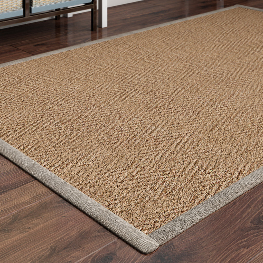 ClassicLiving Lacefield Chevron Jute / Sisal Area Rug Rectangle 135 x 200cm
