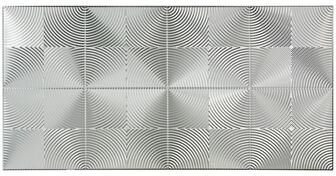 Fasade FASÄDE Echo 4-foot x 8-foot PVC Wall Panel in Brushed Aluminum