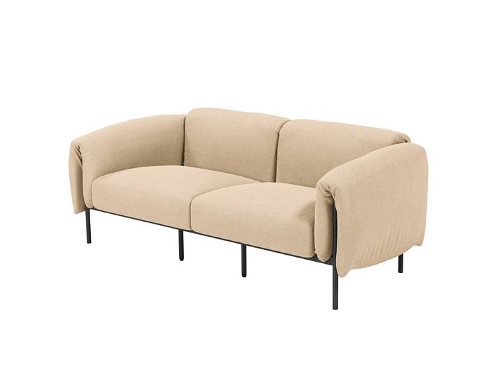 Canapé de jardin 2 places Zuzu 184 x 70 x 98cm Beige/Beige