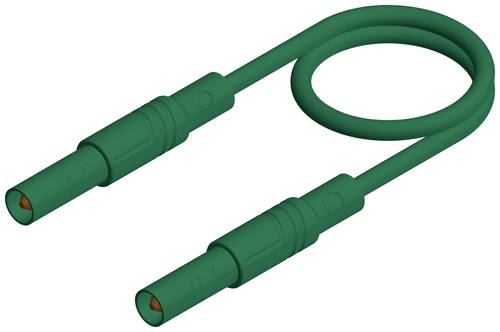 Hirschmann Test & Measurement MLS SIL GG 100/1 Sicherheits-Messleitung Lamellenstecker 4mm Lamellenstecker 4mm 1.00m Grün 1St.