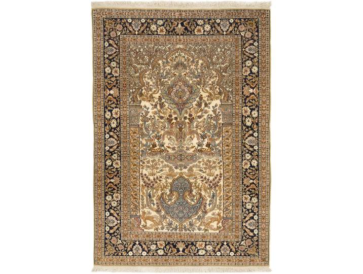 Kaschmir Teppich 174x121 Handgeknüpft Orientteppich Wolle