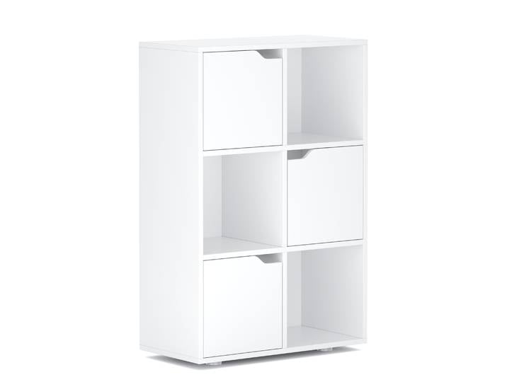 Bücherregal BROOKS 6 Fächer 60 x 91 cm weiss